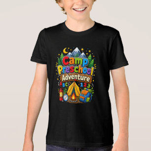 Camiseta Aventura Pré-Escolar Acampamento Volta às Aulas Pr