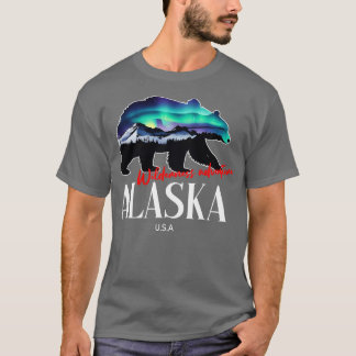 Camiseta aventura selvagem no Alasca EUA