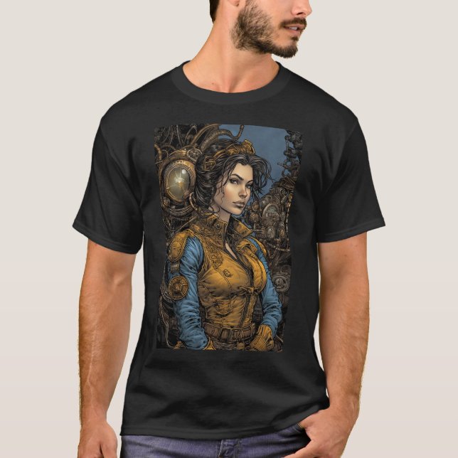 Camiseta Aventura Steampunk (Frente)