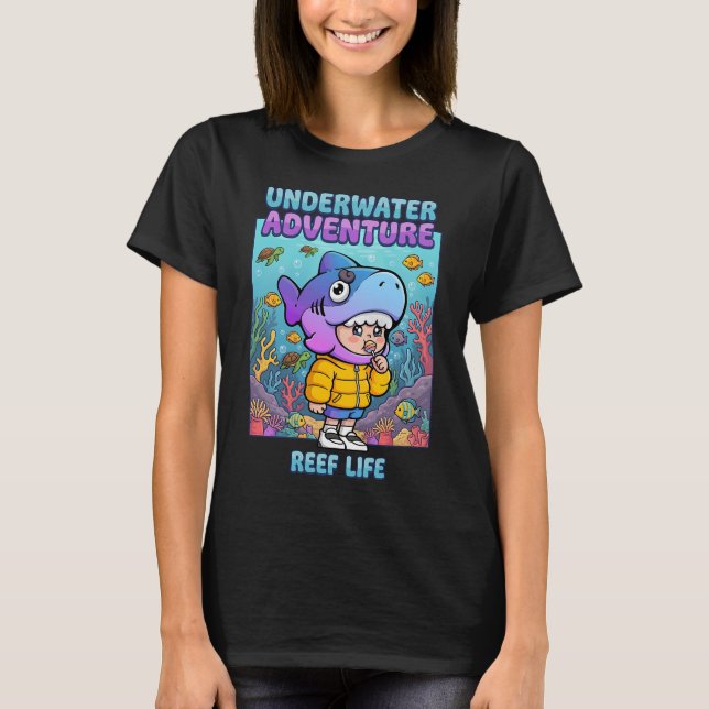 Camiseta Aventura Subaquática Vida do Recife (Frente)