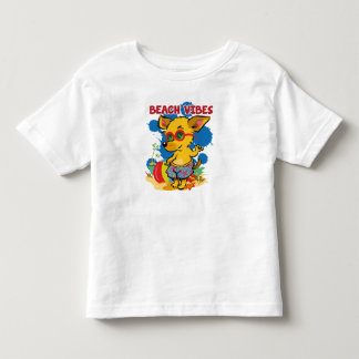 Camiseta Aventuras à beira-mar: Praia de Verão para Criança