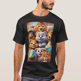 Camiseta Aventuras com Animais Adoráveis"