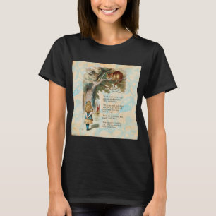 Camiseta Aventuras de Alice no País das Maravilhas Gato de 