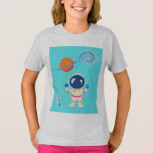 Aventuras de desenho animado espacial.