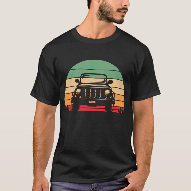 Camiseta Aventuras de Jeep fora da estrada (Frente)