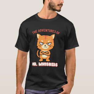 Camiseta Aventuras do Gato Laranja Tabby do Sr. Bigodes Lar