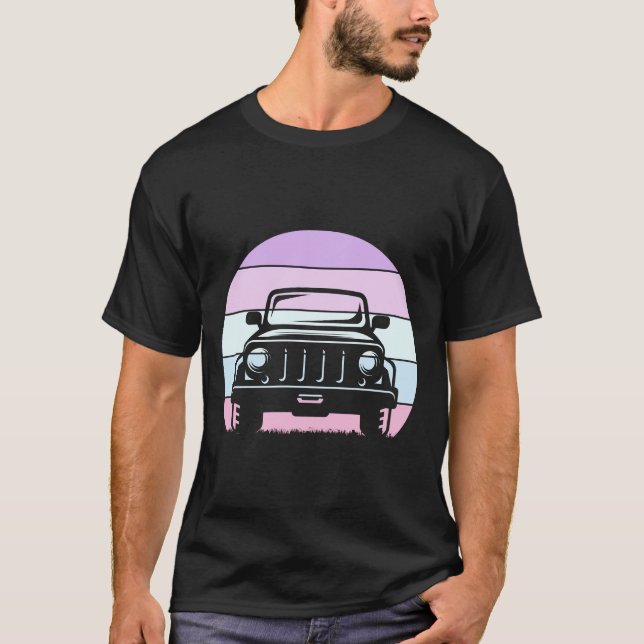 Camiseta Aventuras fora da estrada Jeep (Frente)