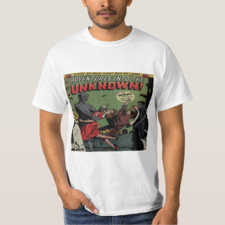 Camiseta Aventuras no cobrir cómico desconhecido #20