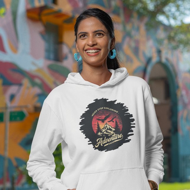 Camiseta Aventure Ahead Explorer Hiking Hiker Design (Criador carregado)