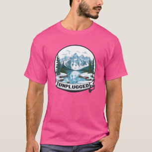 Camiseta Aventure sem tecnologia engraçado