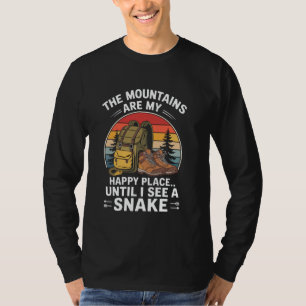 Camiseta Aventureiro Amante de Caminhadas Mochileiro Acampa