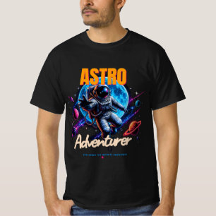Camiseta Aventureiro Astro - Design Espacial de Ficção Cien