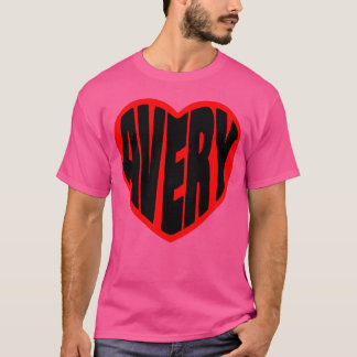 Camiseta Avery no meu coração garota