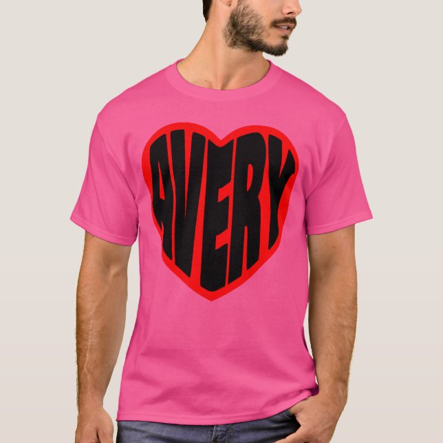 Camiseta Avery no meu coração garota (Frente)