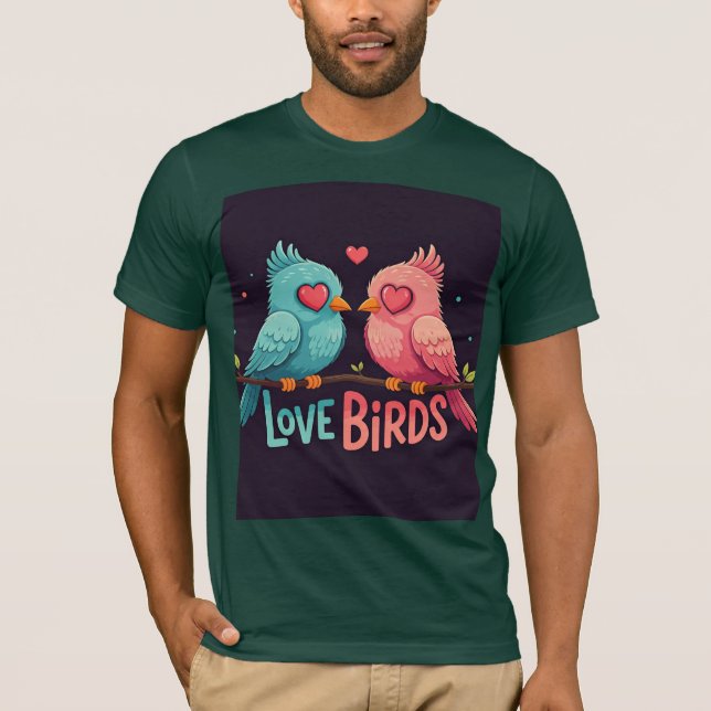 Camiseta aves amadoras (Frente)