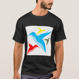 Camiseta Aves coloridas em
