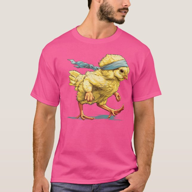 Camiseta Aves Correndo Com Tira na Cabeça (Frente)