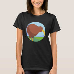 Camiseta Aves da Nova Zelândia Kiwi Selvagem 6