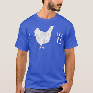 Camiseta Aves de capoeira Pintinhos de frango aquando da cr