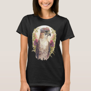 Camiseta Aves De Cores Aquáticas Falcadas De Plantas De Flo