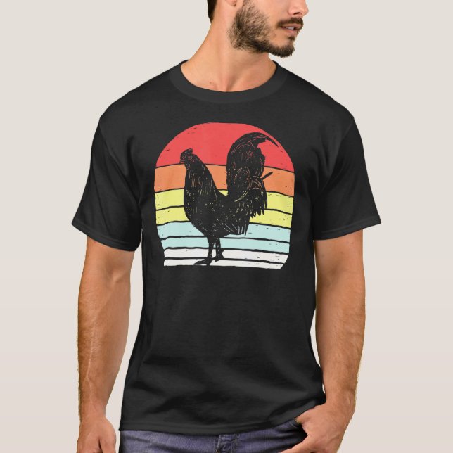Camiseta Aves de Galinha Vintage Retro (Frente)