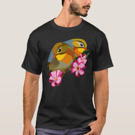 CAMISETA AVES DE LEIOTRÓTIX COM PELO VERMELHO