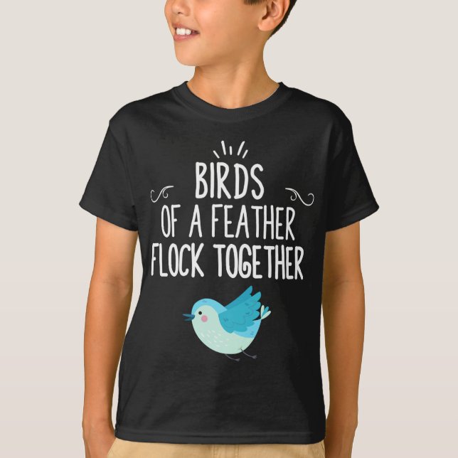 Camiseta Aves De Um Bando De Penas (Frente)