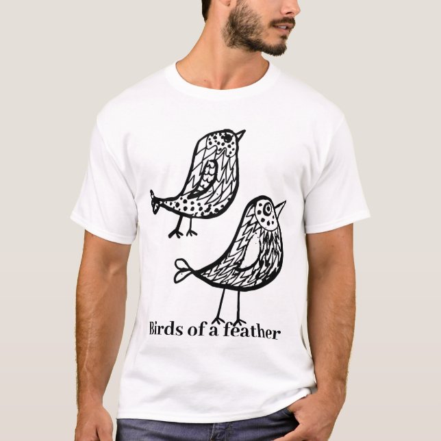 Camiseta Aves de uma pena (Frente)