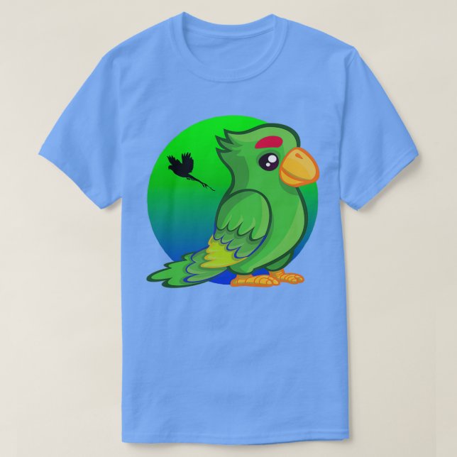 Camiseta Aves do Círculo de Paraíso do Papagaio (Frente do Design)