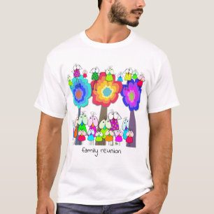 Camiseta Aves e Árvores Whimsical