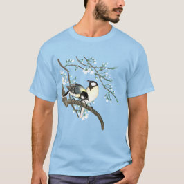 Camiseta Aves e Cherry Blossoms Ohara Koson