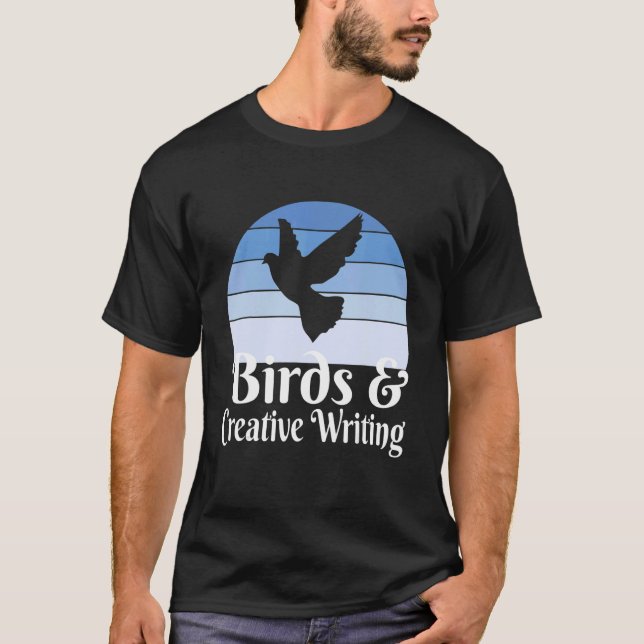 Camiseta Aves E Escrevendo Criativo (Frente)