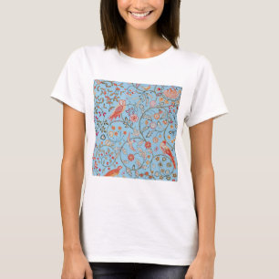 Camiseta Aves e Flores, William Morris
