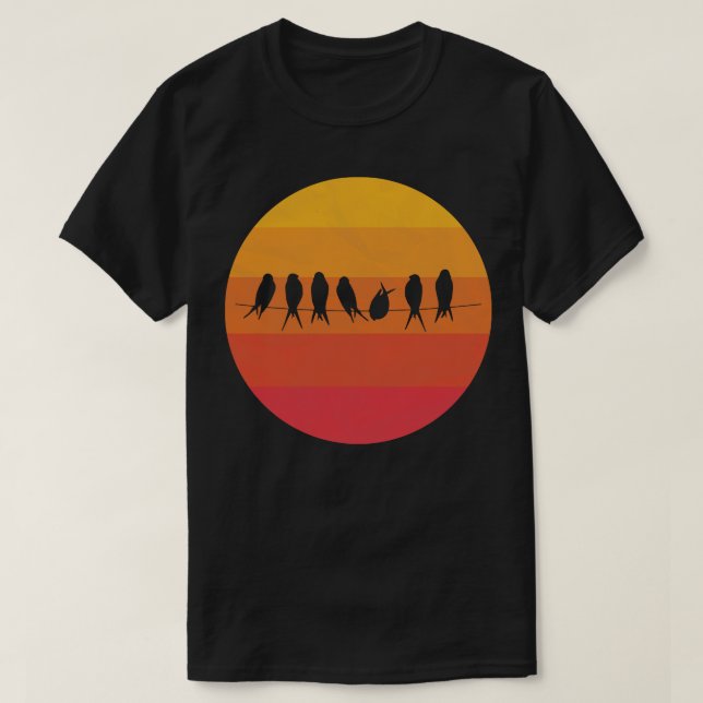 Camiseta Aves em corda (Frente do Design)