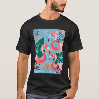 Camiseta Aves flamingas maravilhosas
