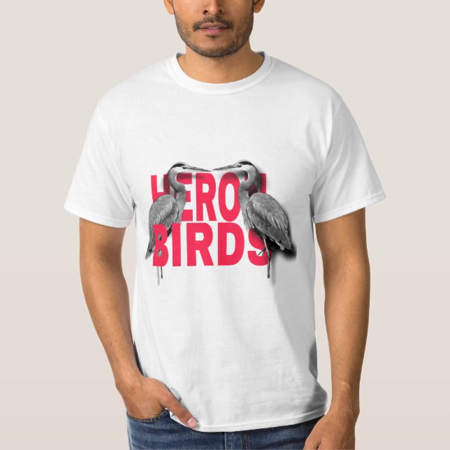 Camiseta aves garça (Frente)