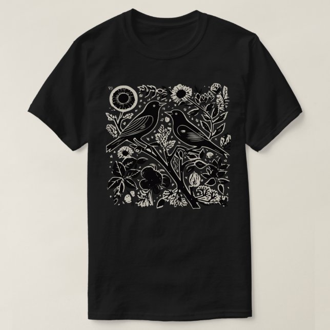 Camiseta Aves Lino Cortadas 11 (Frente do Design)