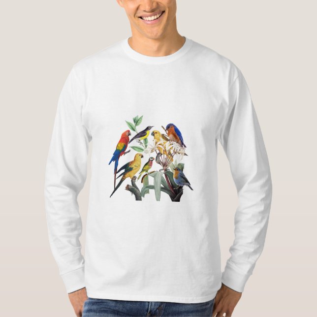 Camiseta aves primavera (Frente)