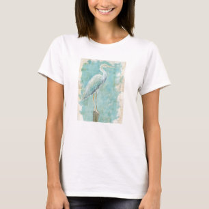 Camiseta Aves Tropicais Egret Estático