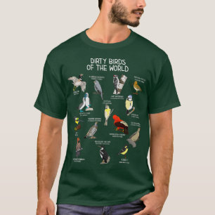 Camiseta Aves Vendo Aves Sujas Do Mundo Engraçadas