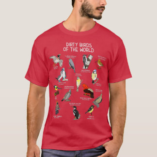 Camiseta Aves Vendo Aves Sujas Do Mundo Engraçadas