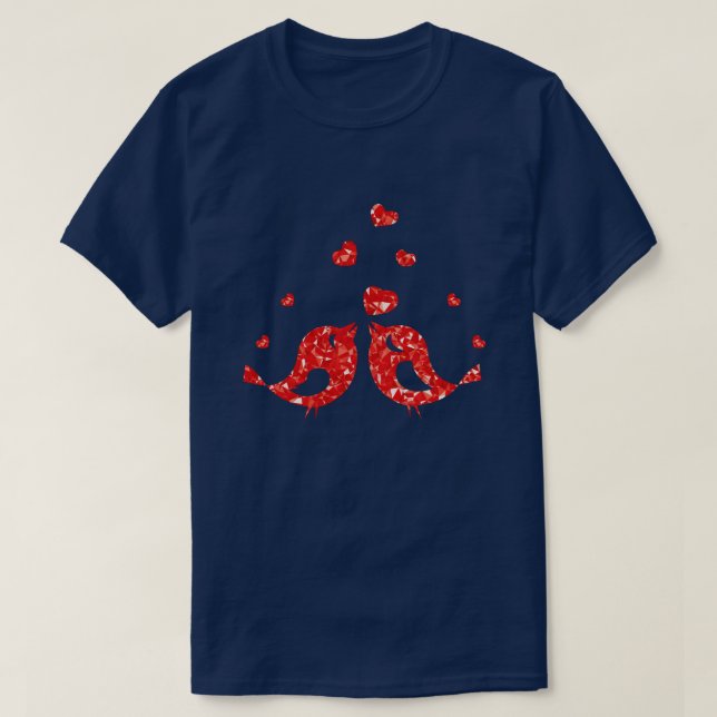 Camiseta Aves Vermelhas (Frente do Design)