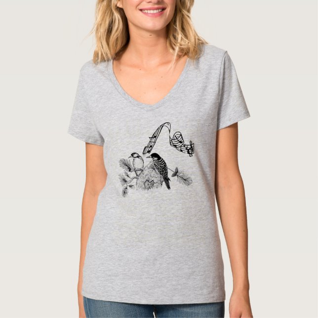 Camiseta Aves Vintage (Frente)