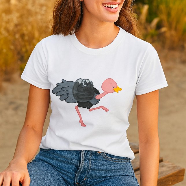 Camiseta Avestruz Correndo (Criador carregado)