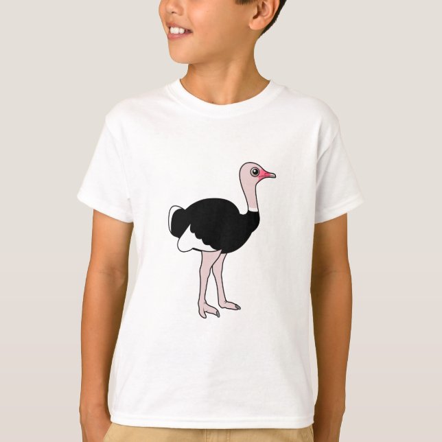 Camiseta Avestruz dos desenhos animados (Frente)