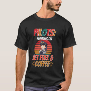 Camiseta Aviação Funcionando Com Combustível De Jato E Café
