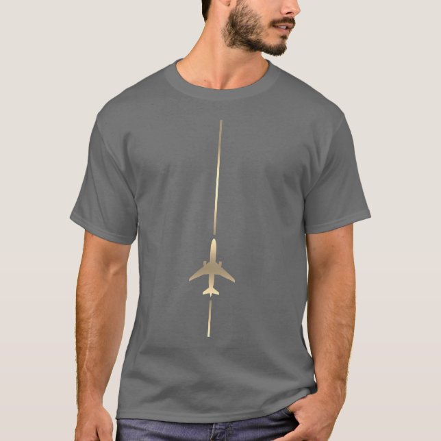Camiseta Aviação minimalista (Frente)