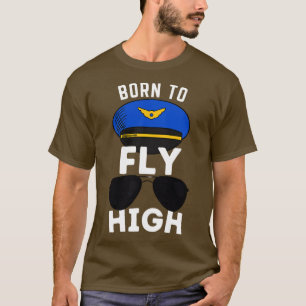 Camiseta Aviador de aviação de óculos de sol de alto voo