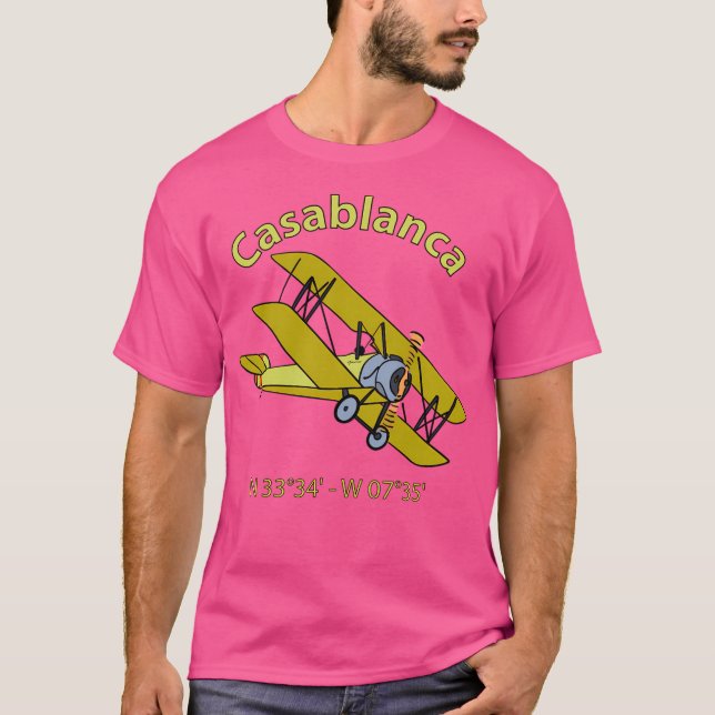 Camiseta Aviador de Coordenadores de Voo de Casablanca (Frente)
