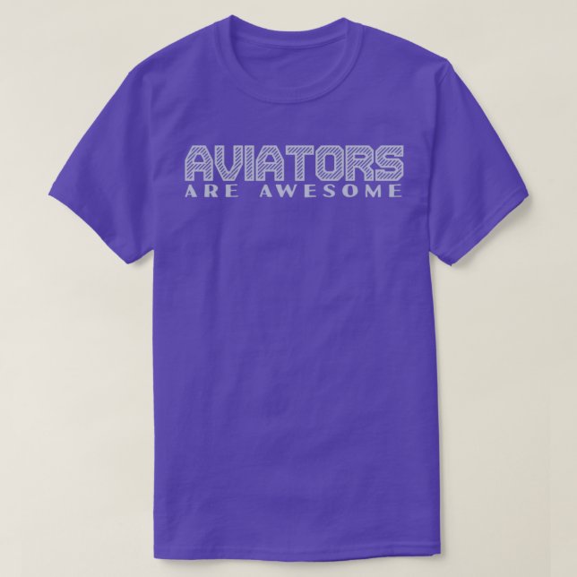 Camiseta Aviador incrível (Frente do Design)